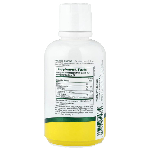 NaturesPlus, Liquid Sunshine®, витамин D3, тропический цитрус, 473,18 мл (16 жидк. унций)