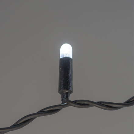 Светодиодный занавес 2*3 м., 600 LED, холодный белый, статика, черный провод каучук, LTC (ECO602-1-2W)