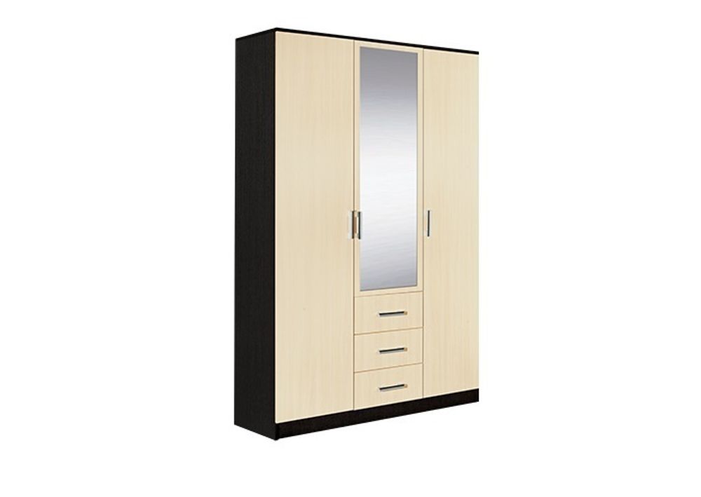 Светлана Шкаф 3-х ств комбинированный с зеркалом