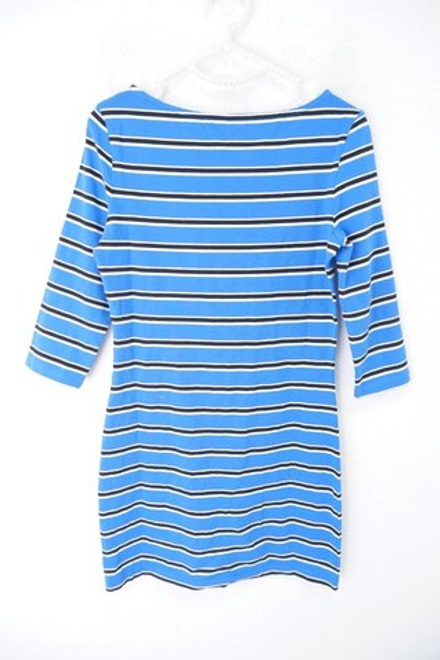 Платье Oodji синее в полоску 44 размер