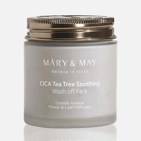 Глиняная маска для чувствительной кожи Mary&May Cica TeaTree Soothing Wash off Pack