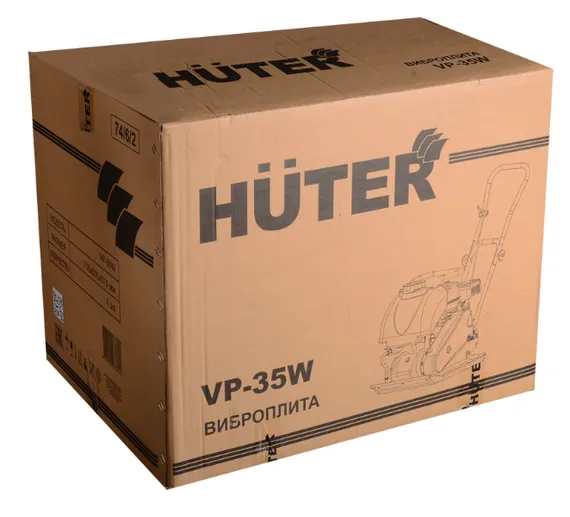 Виброплита бензиновая "HUTER" VP-35W