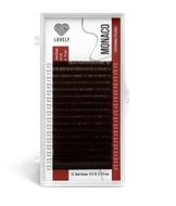 Ресницы 0,10/mix M(6-13мм)Lovely Monaco темно-коричн 16 лин