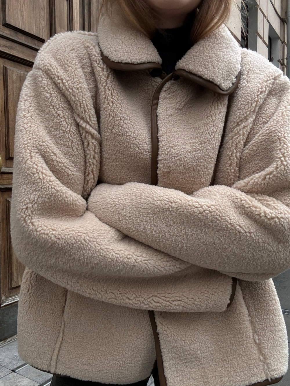 Дубленка Тэдди Элит бежевый