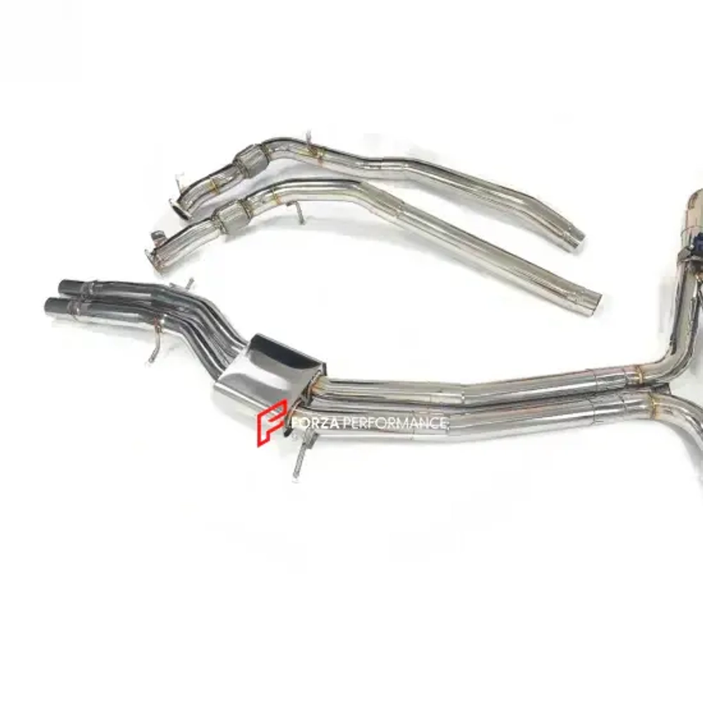 Глушитель с заслонками для Porsche Cayenne Turbo 4.0T 2018-2023 Порше Каен