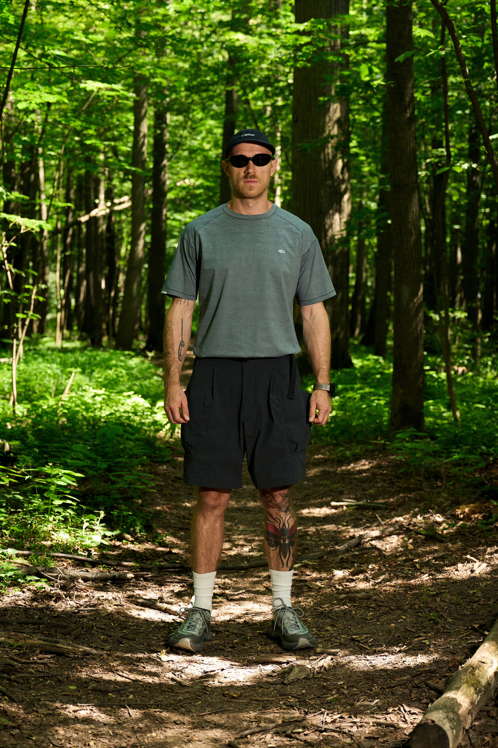 Футболка Blue Monte Short-Sleeved Breathable Sports T-Shirt "Blue-Gray"
