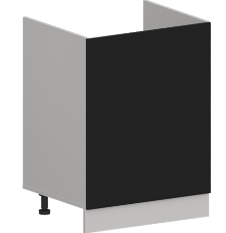 Кухня Модуль ШНМ 600М Графит / Черный матовый