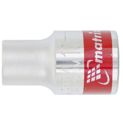 Головка торцевая, 21 мм, 6-гранная, CrV, под квадрат 1/2", хромированная// Matrix	 13121