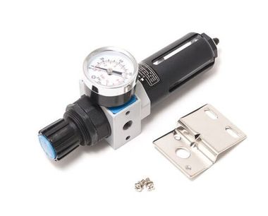 Фильтр-регулятор с индикатором давления для пневмосистем 1/8''(максимальное давление 10bar пропускная способность 200 л/мин температура воздуха 5-60С. RockForce##Rock FORCE RF-EW2000-01