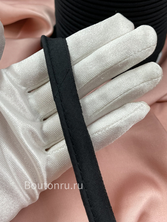 Кант декоративный хлопковый 12 мм черный