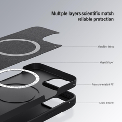 Накладка Nillkin Magnetic Silky Silicone Case для iPhone 15 Pro