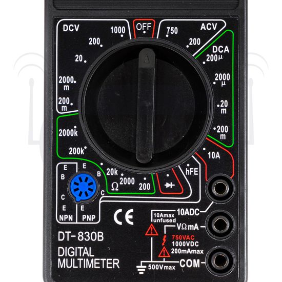 Мультиметр DT-830B черный