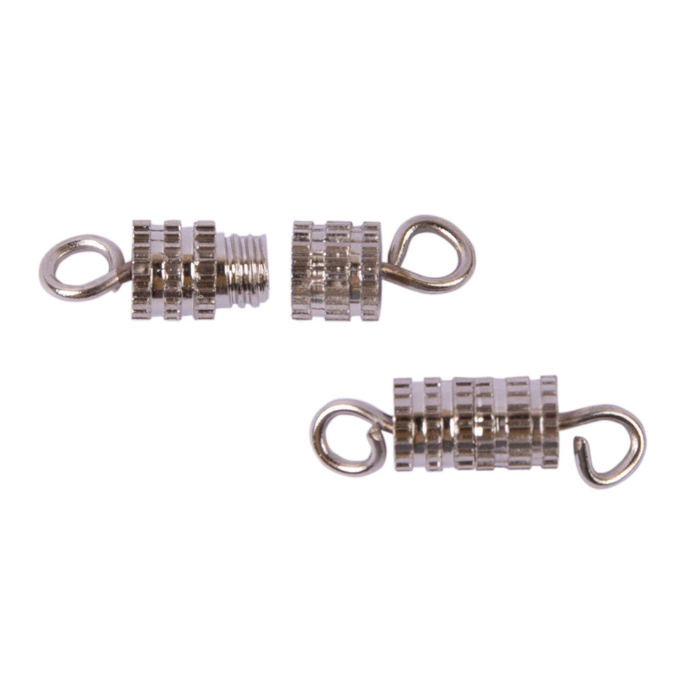 "Zlatka" Замок для бус "винт" DV-01/5 15 х 3.5 мм 5 шт №02 под никель