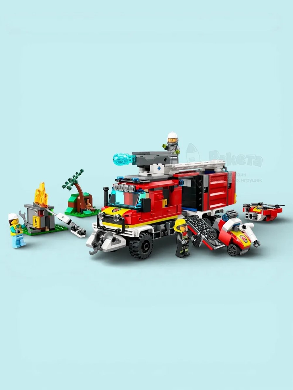 Лего Сити Город Машина пожарного расчета 60374