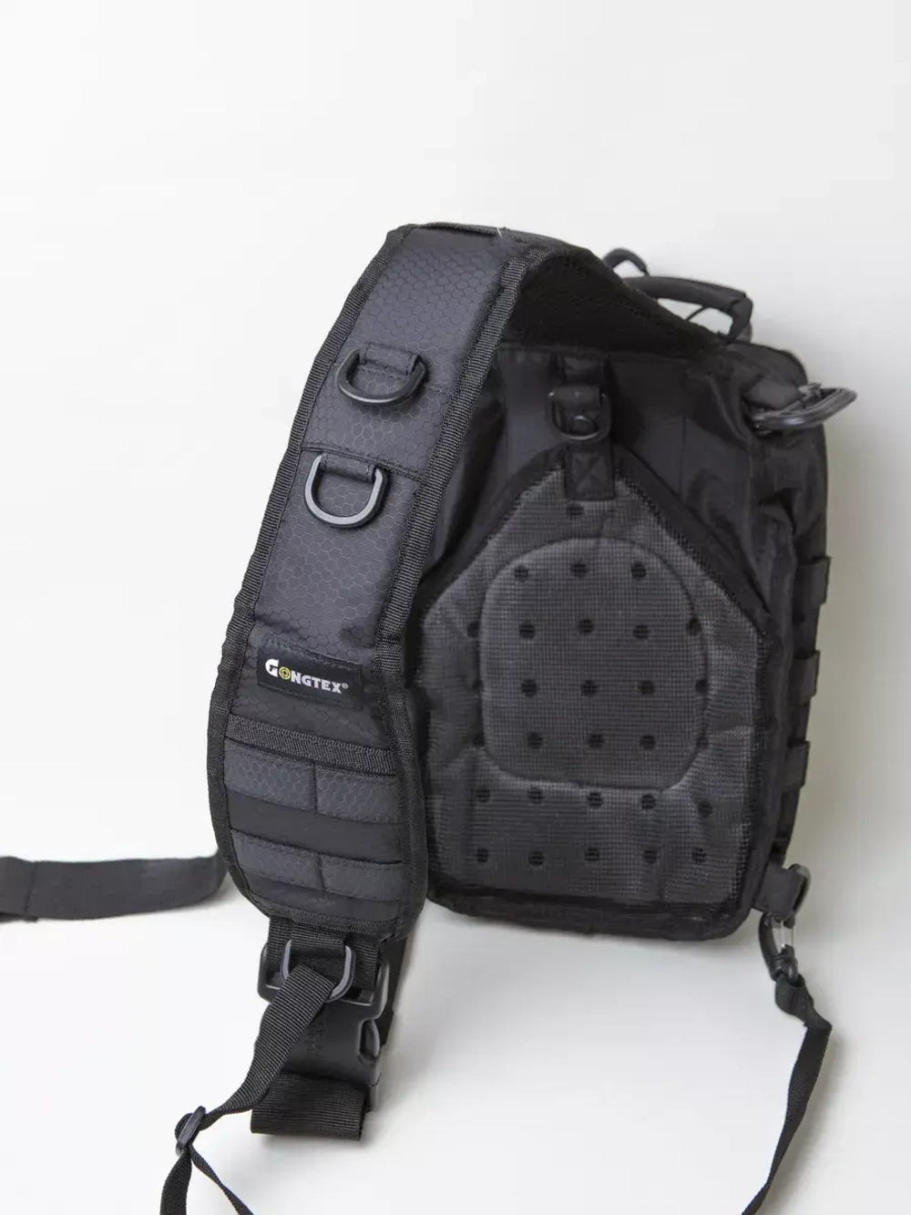 Тактический Рюкзак-сумка GONGTEX однолямочный Черная
