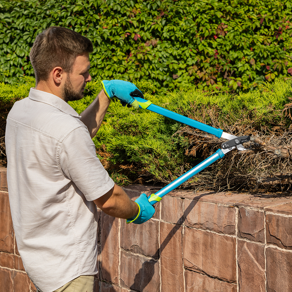 Сучкорез прямого реза, 610 мм, двухрычажный механизм, двухкомпонентные рукоятки,  LUXE Palisad