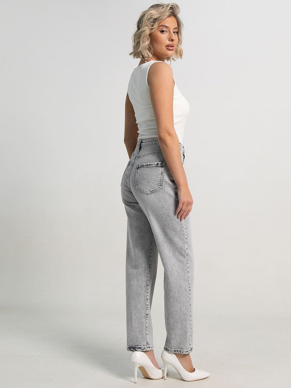 Джинсы Асфея (светло-серые) Б15673-4М LT Collection