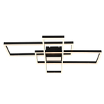 Потолочный светодиодный светильник 181Вт, 14480лм, 3000-6500K, Ra>80, плавная регулировка мощности, изменение цветовой температуры, ночник, металл/акрил, чёрный