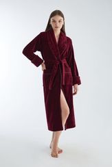 Халат женский махровый  4175 бордо NUSA Турция
