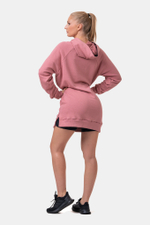 Толстовка женская Everyday HERO Long Sweatshirt with a hoodie 580 Розовая