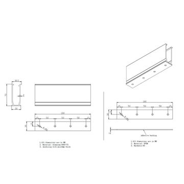 UI-SS04-180-70 Мини-рейл высота 70 мм, длина 180 мм, фото №844914660