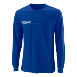 Мужское теннисное поло Wilson Long Sleeve Men - Blue