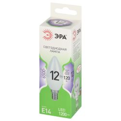 Лампа светодиодная ЭРА GREEN LINE LED B35-12W-865-E14 GL E14 12 Вт свеча холодный свет | Лампы cветодиодные Свеча (B/C)