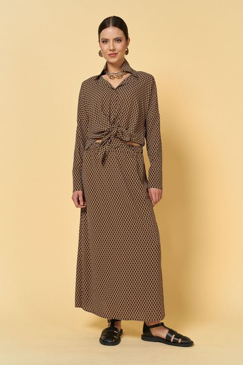 Юбка с разрезом