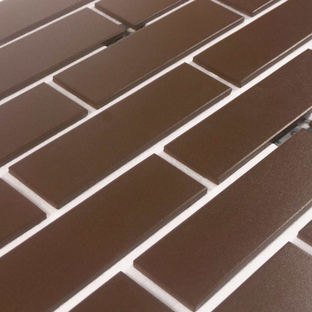 Клинкерная термопанель ППС Керамин Амстердам 4 Коричневый 1020х455 мм