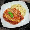Куриные грудки с моцареллой и пармезаном Куриные грудки с моцареллой и пармезаном