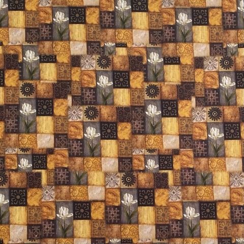 ВИНТАЖНАЯ ПЛИТКА, 100% хлопок Handmade Fabrics