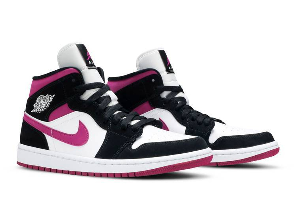 Кроссовки Jordan Air Jordan 1 Mid Magenta (Женская размерная сетка)