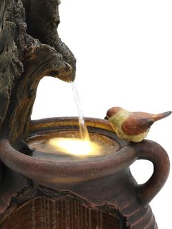 Waterfall Фонтан декоративный Канарейка с подсветкой