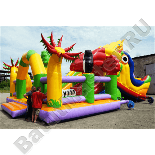 Большая и высокая горка "Африка 2"