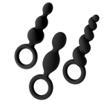Набор анальных стимуляторов Satisfyer Plugs (Цвет: черный)