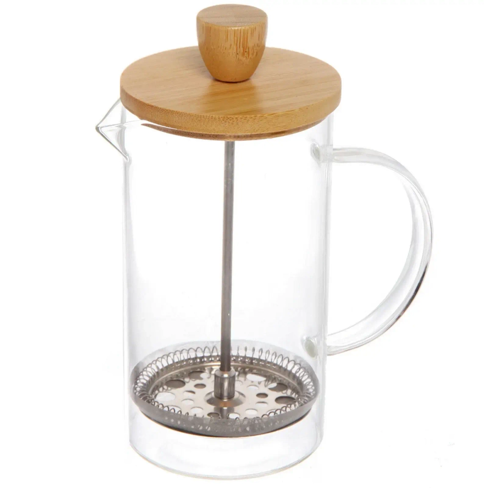Френч-пресс 600мл «Хай-Тек» с бамбуковой крышкой
