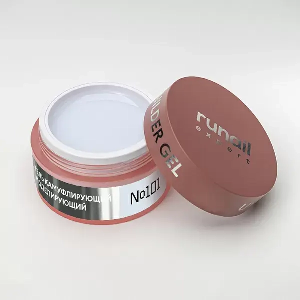 Runail Expert Гель моделирующий UV BUILDER GEL №101 белый, 15г банка