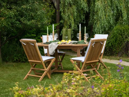 Стул складной деревянный из тика Nairobi