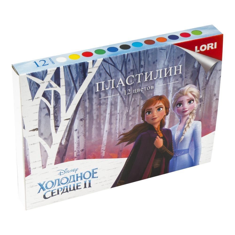 Пластилин &quot;Disney.Холодное сердце-2&quot; 12 цветов, 180 гр, со стеком (Lori)