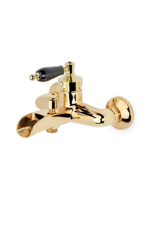 Boheme Смеситель для ванны Vogue золото с черной керамикой