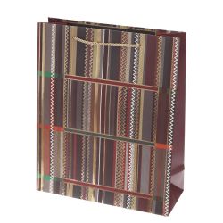 GAEM Пакет подарочный (бумага 210г/м2, блок микс 12шт), L26 W10 H32 см, 4в.