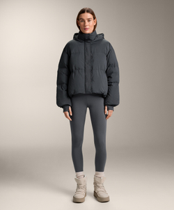 Oysho Короткая куртка с наполнителем из 100% пуха, асфальтовый