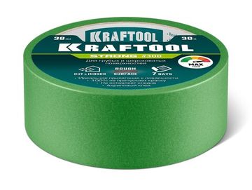 KRAFTOOL #300 Strong 38 мм х 30 м, для грубых и шероховатых поверхностей, малярная лента (12103-38)