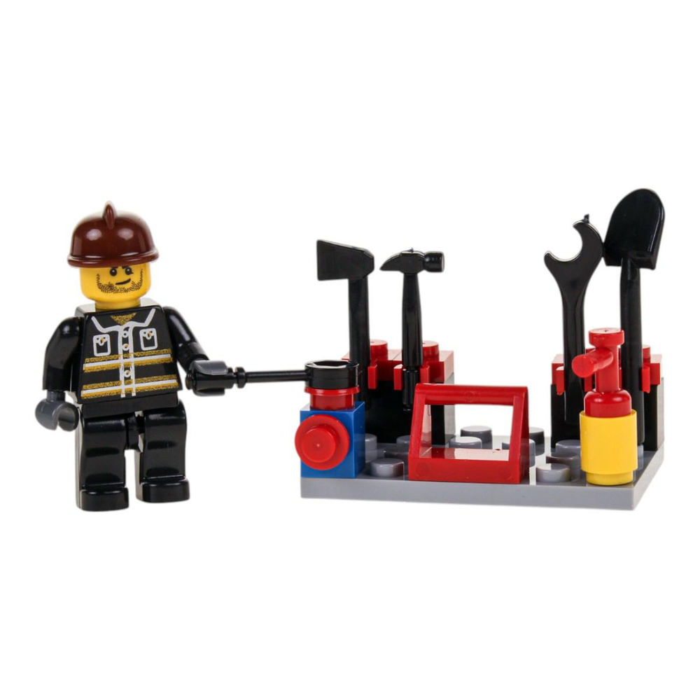 Конструктор блочный "Городские службы" 22эл. коробка XP93408