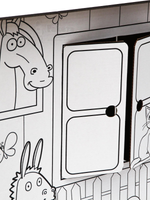 Дом из картона "Дом-раскраска" набор для творчества, Синий трактор 7087794