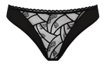 Трусы-стринги Vivienne с вышивкой (Размер: 42) (Цвет: черный)