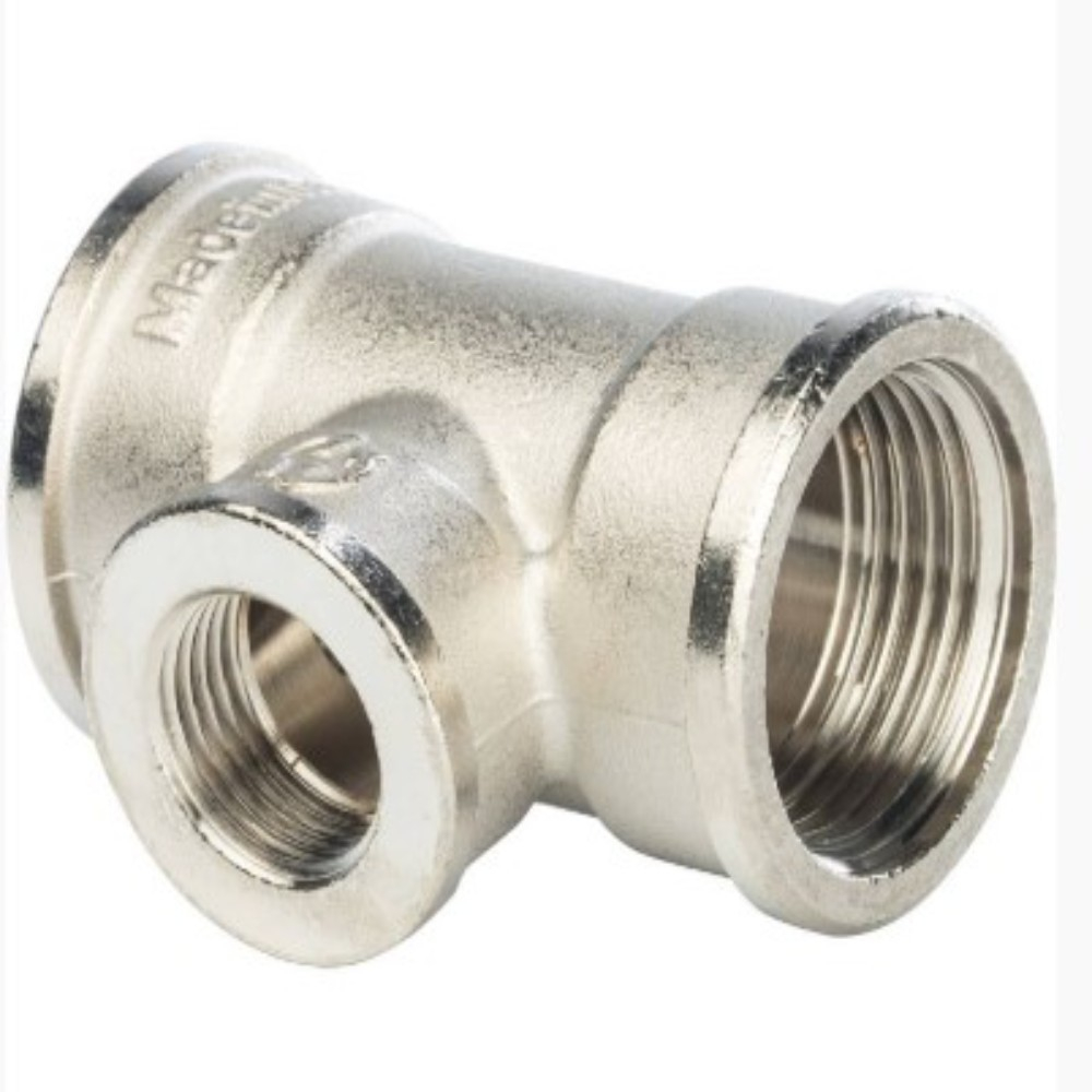 Тройник STOUT ВВ переходной никелированный 1"X1/2X1" SFT-0022-001121