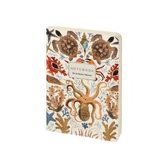 Bloknot \ Блокнот \ Notebook Тетрадь А6 из экокожи, "Фауна. Глубокое море" 60 л. Линейка