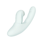 Мятный вибратор-кролик из 2 частей Fatima - 19 см. (Цвет: мятный)