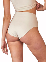 Бесшовные высокие трусы-слипы (Размер: L) (Цвет: черный)